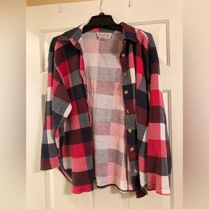 Plaid button down shirt